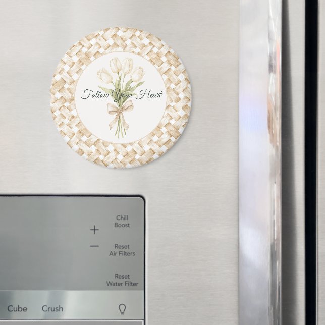 Imã Tecido de Cesta Falsa Branco Creme (In Situ (Fridge))