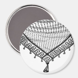 Imã Tecido Tradicional do Keffiyeh Scarf Palestino