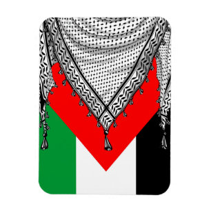 Ímã Tecido Tradicional do Keffiyeh Scarf Palestino