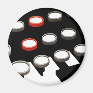 Imã Teclado De Máquina Vintage Business Antigo E Fash