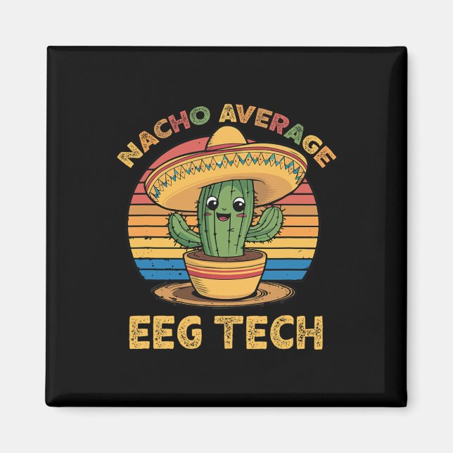 Imã Técnico de EEG Nacho Médio Mexicano Cinco De Mayo (Frente)