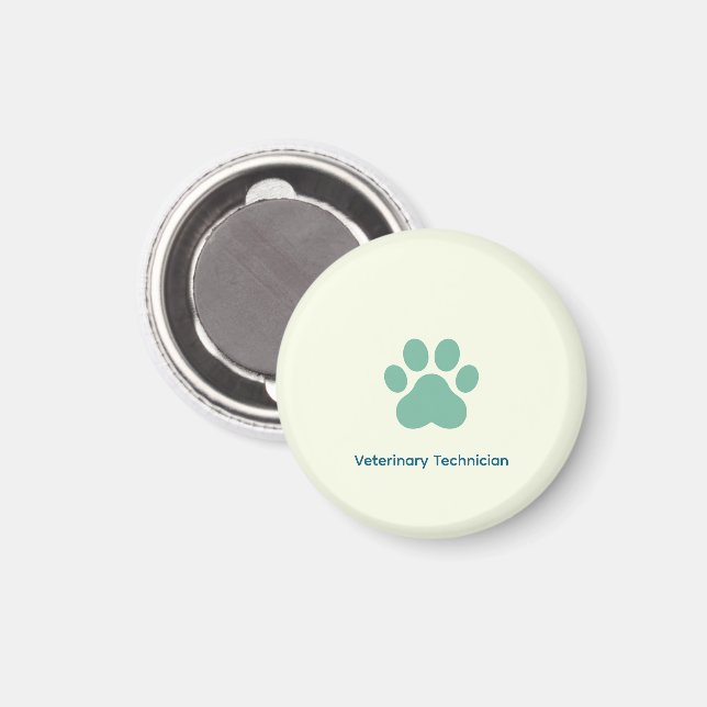Imã Técnico de Veterinária Ímã (Front/Back)