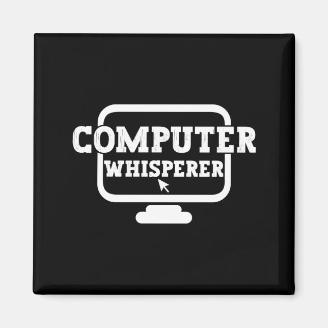 Imã Técnico Murmurador de Computador Suporte Nerds Gee (Frente)