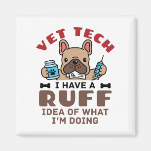Imã Técnico Veterinário Divertido Técnico Veterinário