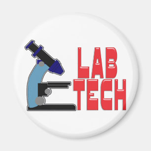 Imã TECNOLOGIA do LABORATÓRIO com MICROSCÓPIO