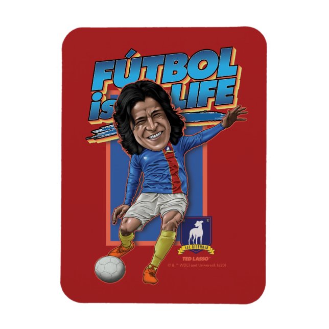 Ímã Ted Lasso | Dani Rojas Bobblehad (Vertical)