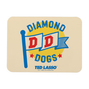 Ímã Ted Lasso   Gráfico da Pensão de Cães Diamantes