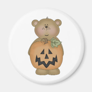 Imã Teddy Bear Jack O'lantern