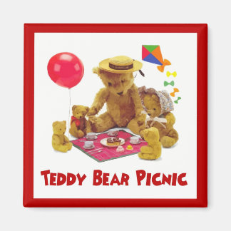 Imã Teddy Bear Picnic Magnet