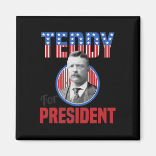Imã Teddy Roosevelt Para Presidente Touro Moose Theodo