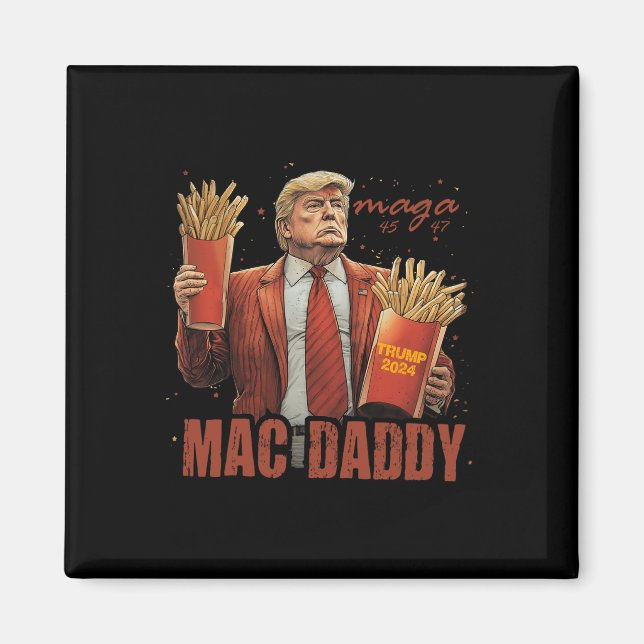 Imã Tee do Pai Engraçado Trump Mac (Frente)