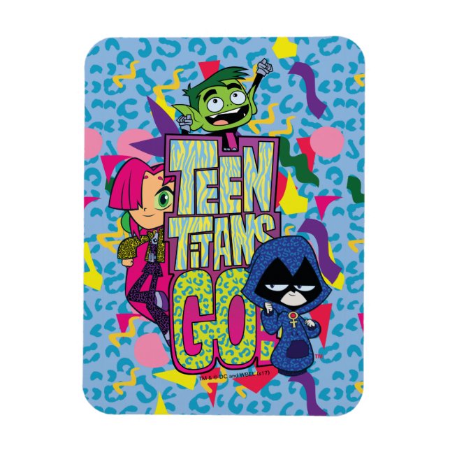Ímã Teen Titans Go! | Logotipo Impresso "Raparigas" (Vertical)