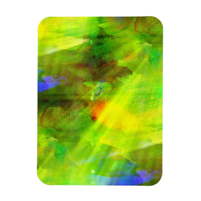 Ímã tela de fundo transparente abstrato de cor verde,  (Vertical)