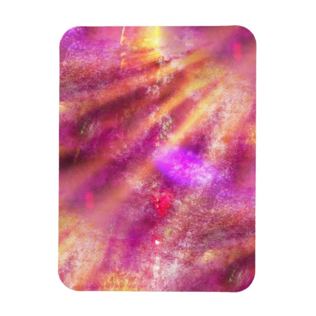 Ímã tela de fundo transparente de cor roxa, rosa (Vertical)