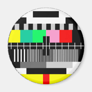 Imã Tela retro do teste da tevê da cor