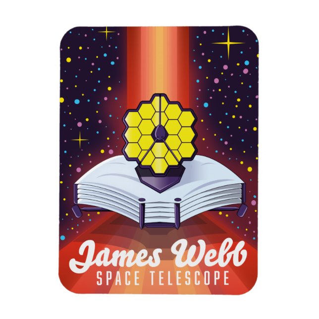 Ímã Telescópio Espacial James Webb. (Vertical)