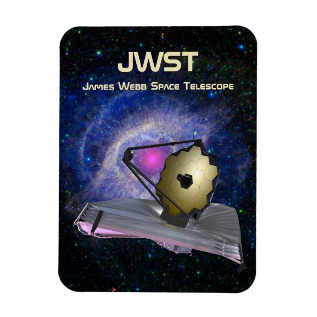 Ímã Telescópio espacial James Webb JWST (Vertical)