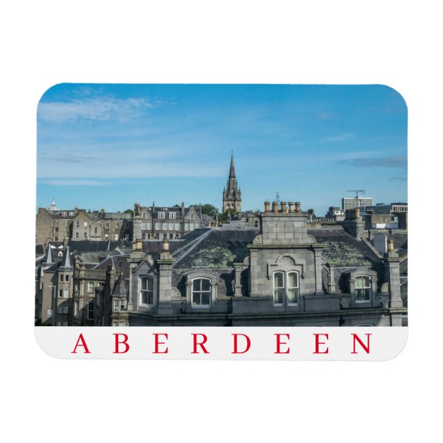 Ímã Telhados Aberdeen exibem imã de geladeira (Horizontal)