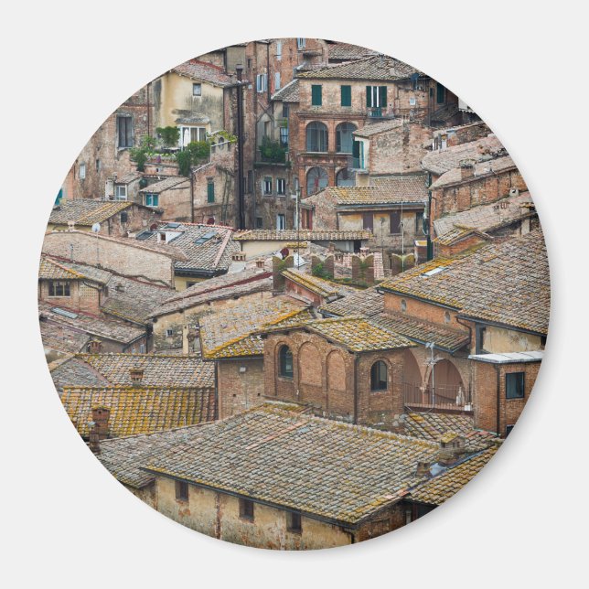 Imã Telhados no ímã fotográfico circular Siena (Frente)