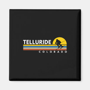 Imã Telluride Co Colorado Vintage Retro Souvenirs Skii