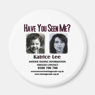 Imã Tem você visto-me botão de Katrice Lee