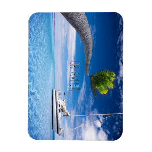 Ímã Tema de Praia da Cotação Motivacional do Dream Big