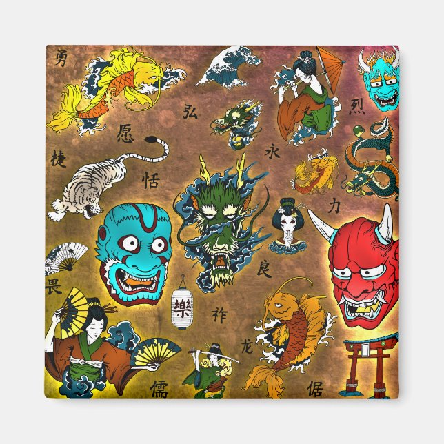 Imã Tema Japonês (Frente)