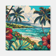 Temas da Ilha bonito do Havaí