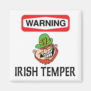 Imã Têmpera irlandesa de advertência