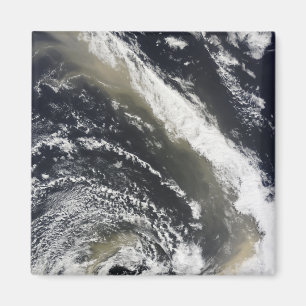 Imã Tempestade da poeira que funde sobre o mar de