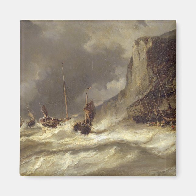 Imã Tempestade na costa de Etretat, Normandia, 1851 (Frente)