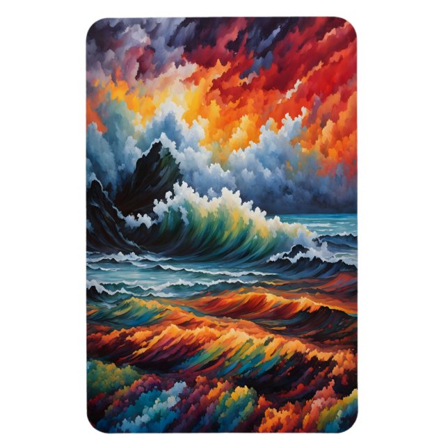 Ímã Tempestade no Oceano de Fiery - Arte de Capa (Vertical)
