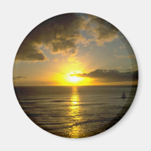 Imã Tempestade que aproxima-se sobre o mar