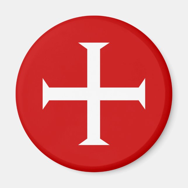 Imã templar tricota vermelho malta teutonic hospitall (Frente)