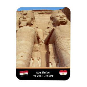 Ímã Temple Abu Simbel & Pharaoh estátuas /Antigo Egito