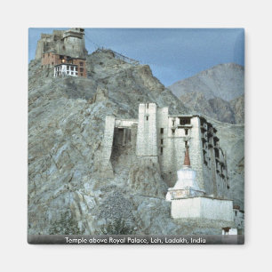 Imã Templo acima do Palácio Real, Leh, Ladakh, Índia