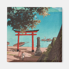Imã Templo Chuzenji na Praia Utagahama Hasui Kawase