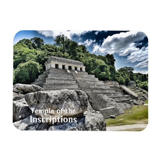 Ímã Templo das Inscrições, Chiapas, México (Horizontal)