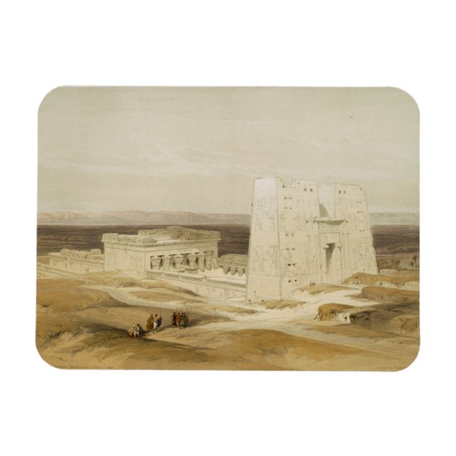 Ímã Templo de Edfu, antiga Apollinópolis, Alto Egito (Horizontal)