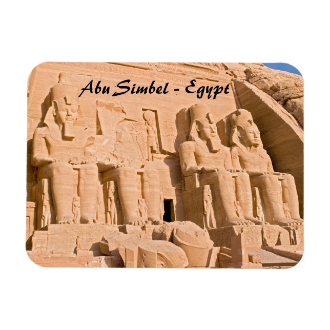 Ímã Templo de excelente de Abu Simbel - Ramses II - Eg (Horizontal)