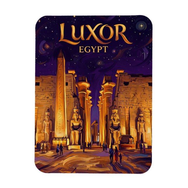 Ímã Templo de Luxor Egito (Vertical)