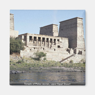 Imã Templo de Philae deserto superior de Aswan, Egipto