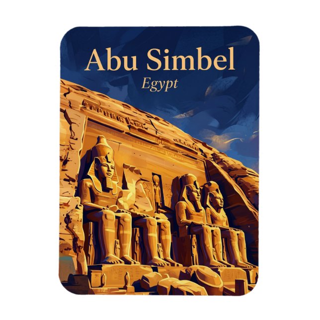 Ímã Templos de Abu Simbel Egito (Vertical)