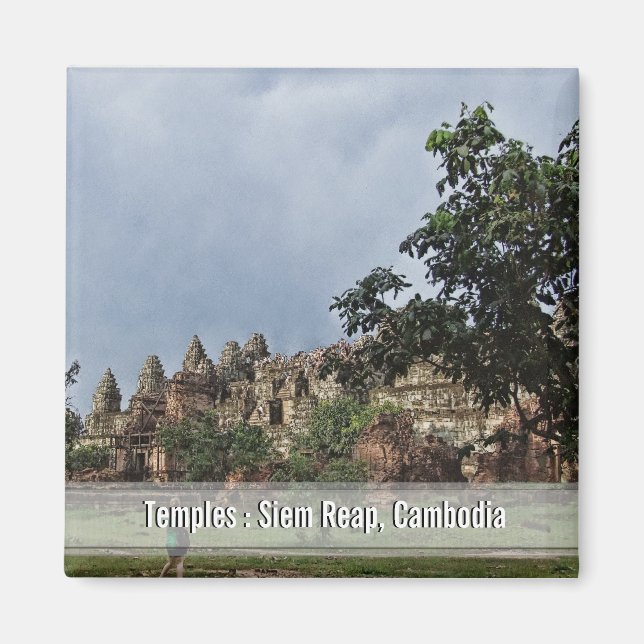 Imã Templos em Siem Reap, Camboja Magnet (Frente)