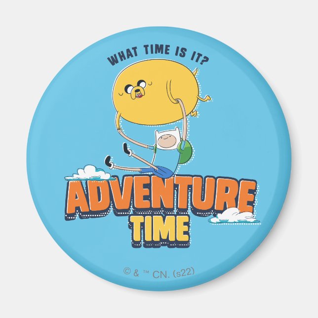 Imã Tempo de Aventura | Jake Flutuando Com Finn (Frente)