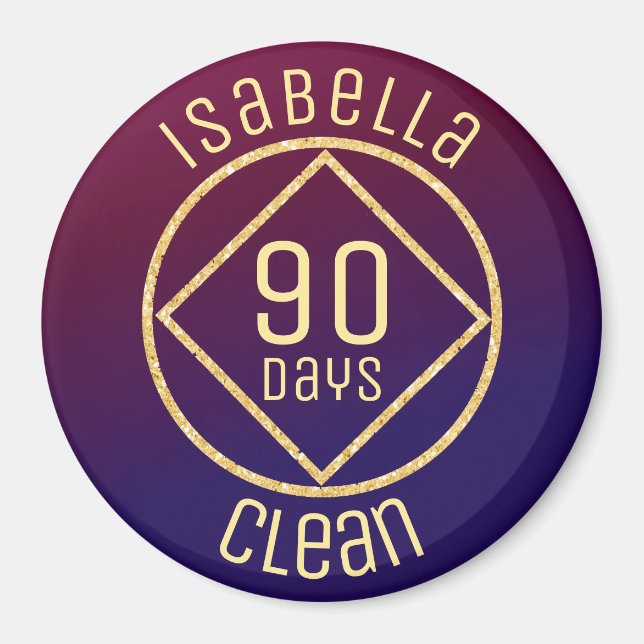 Imã Tempo de limpeza anônimo dos narcóticos NA persona (Frente)