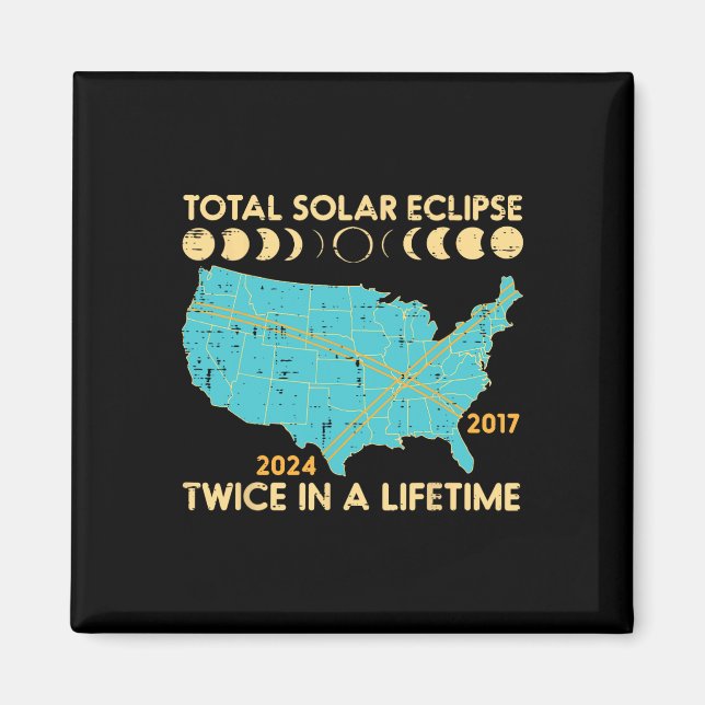 Imã Tempo de Vida Total do Eclipse Solar Duas Vezes 20 (Frente)