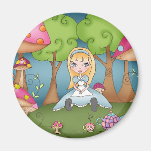 Imã Tempo do chá com Alice - ímã