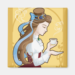 Imã Tempo do chá de Steampunk