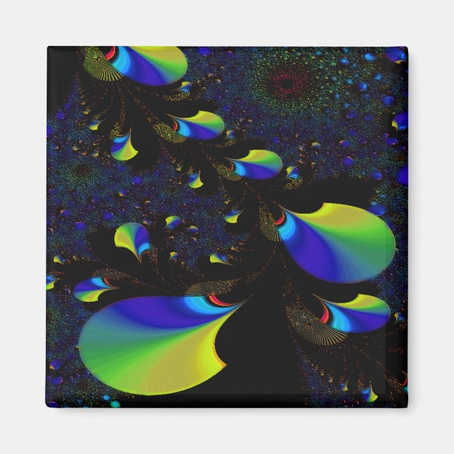 Imã "Tempo E Espaço Número Um" ~ Abstrato Art Impressã (Frente)